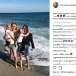 Michelle Hunziker Instagram, weekend di relax con le tre figlie al mare